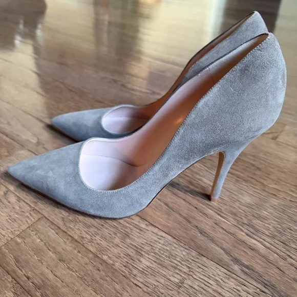 Kate Spade Licorice Gray Suede Heels - Picture 5 of 8